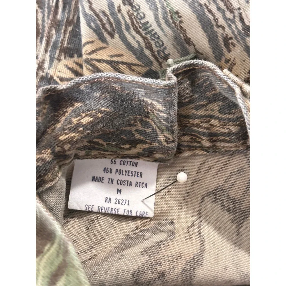 Camo Cargo Pants Green Baggy size MEDIUM Outdoor Cotton 30x31